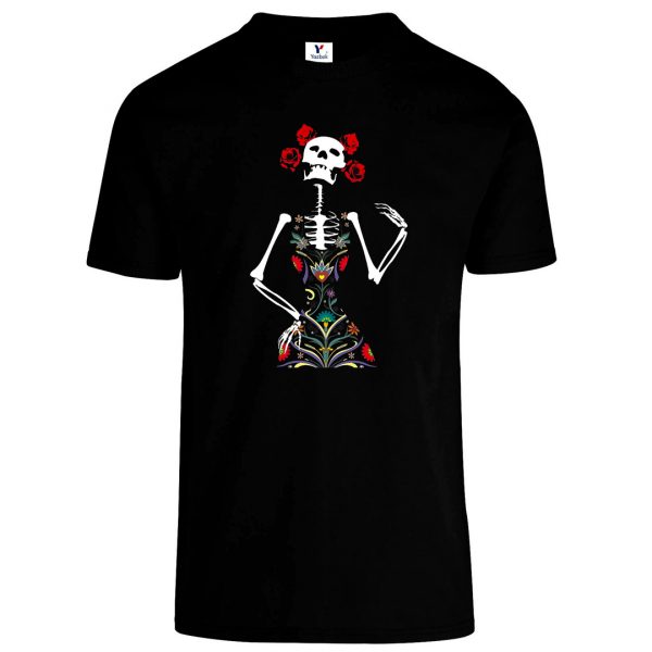 Playeras de calavera con vestido floral - Image 2