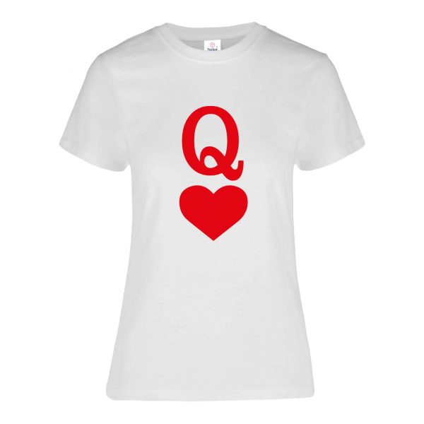 Playeras en pareja de naipes