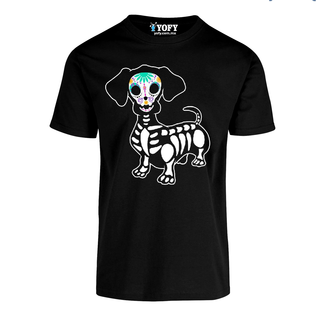 Playera Premium: Dachshund Catrina - ¡El Estilo Weenier!