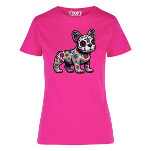 Playera Bulldog Francés "Calavera de Azúcar"